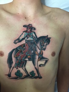Traditional Cowboy on horse